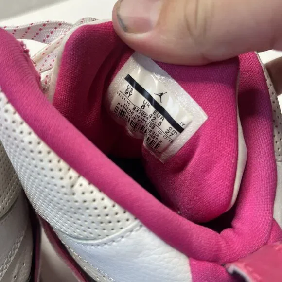 Nike Boys Air Jordan Flight 45 837024-158 White Basketball Shoes Sneakers Sz 9 Y - Picture 8 of 9